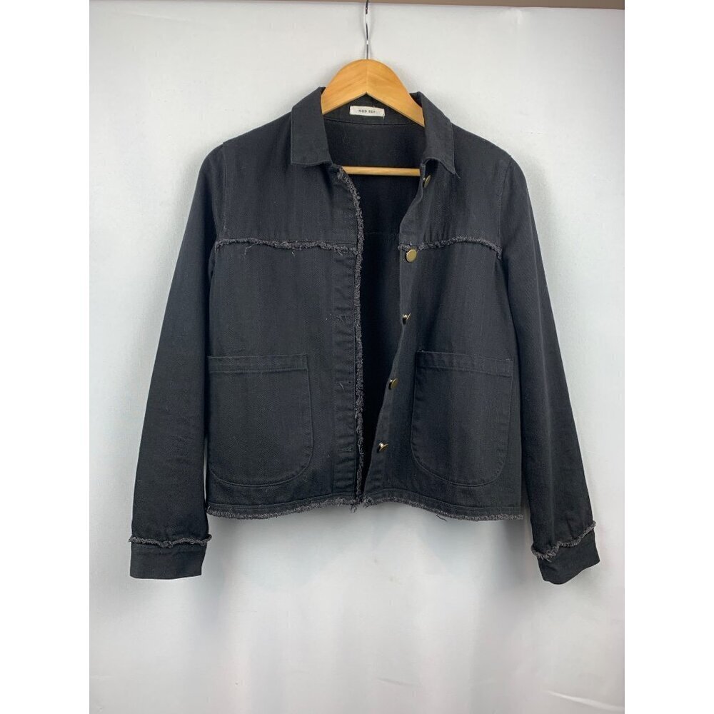 Women's Mod Ref Black Denim Jacket Size M